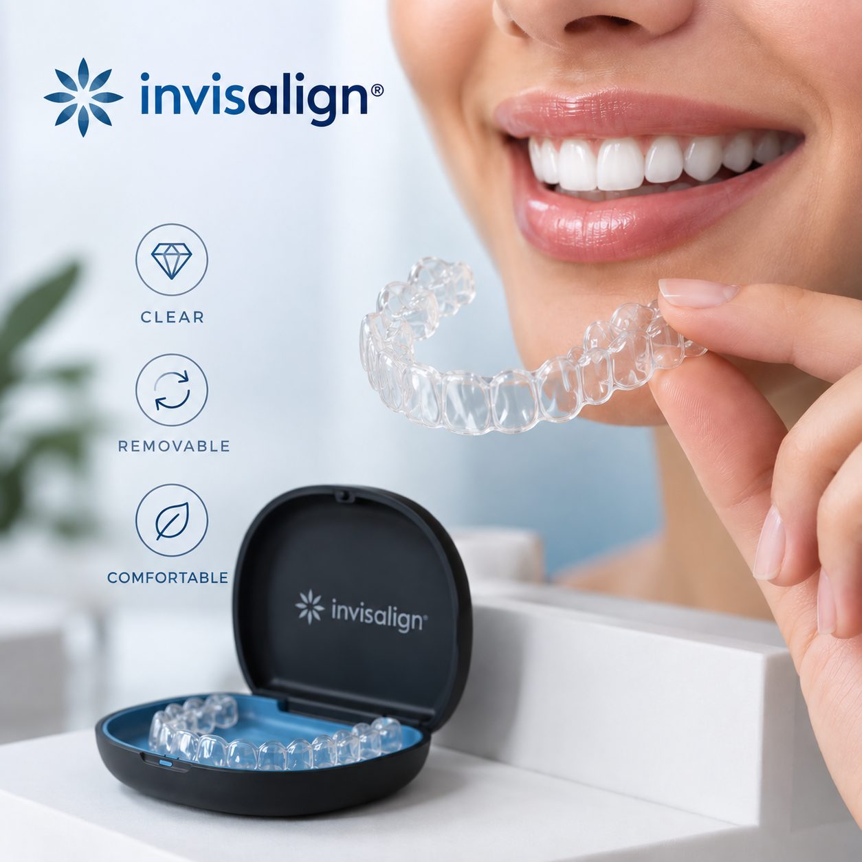 تقويم Invisalign® الشفاف